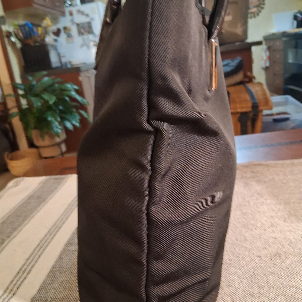 Black Tote Bag with Silver Accents - Picture 6 of 16